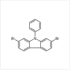 2,7-二溴-9-苯基-9H-咔唑| 