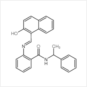 2-[[(2-羟基-1-萘基)亚甲基]氨基]-N-(1-苯基乙基)苯甲酰胺|410536-97-9 