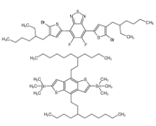 5,6-二氟-4,7-双(5-溴-4-(2-乙基己基)-2-噻吩基)-2,1,3-苯并噻二唑与2,6-双(三甲基锡基)-4,8-双(3-丁基壬基)苯并[1,2-b:4,5-b']二噻吩的聚合物|12 