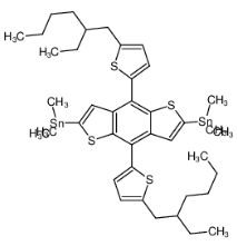 2,6-二(三甲基锡)-4,8-二(5-(2-乙基己基)噻吩基-2-)-苯并二噻吩|1352642-37-5 