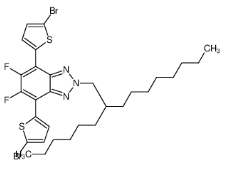 4,7-二(5-溴噻吩-2-基)-5,6-二氟-2-(2-己基葵基)苯并[C][1,2,5]噻二唑|1887135-96-7 