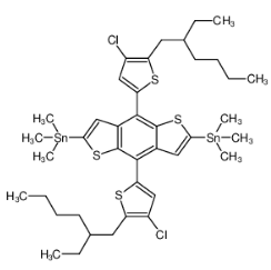 (4,8-二(4-氯-5-(2-乙基己基)噻吩-2-基)苯并[1,2-B:4,5-B']二噻吩-2,6-二基)双三甲基锡|2239295-69-1 