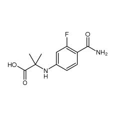 Alanine, N-​[4-​(aminocarbonyl)​-​3-​fluorophenyl]​-​2-​methyl|1242137-20-7