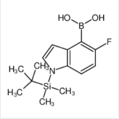 1-叔丁基二甲基硅基-5氟吲哚-4-硼酸|1093066-72-8