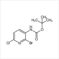 2-溴-6-氯吡啶-3-氨基甲酸叔丁酯|1227958-32-8