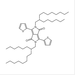 2,5-二(2-己基癸基)-3,6-二(噻吩基-2-)-吡咯并吡咯二酮|1044598-80-2