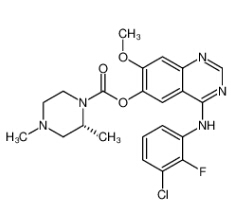 (2R)-2,4-二甲基-1-哌嗪羧酸 4-[(3-氯-2-氟苯基)氨基]-7-甲氧基-6-喹唑啉基酯/1626387-80-1