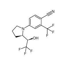 4-[(2R)-2-[(1R)-2,2,2-三氟-1-羟基乙基]-1-吡咯烷基]-2-(三氟甲基)苯甲腈/1165910-22-4