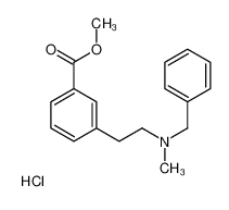 3-(2-(苄基(甲基)氨基)乙基)苯甲酸甲酯盐酸盐|51352-87-5