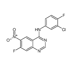 N-(3-氯-4-氟苯基)-7-氟-6-硝基-4-喹唑啉胺 |162012-67-1