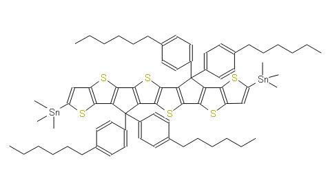 6,6,12,12-四(4-己基苯基)-6,12-二氢-并二噻吩并[3',2':4,5]环戊二烯并[1,2-B]并二噻吩并[2'',3'':3',4']环戊二烯[1',2':4,5 